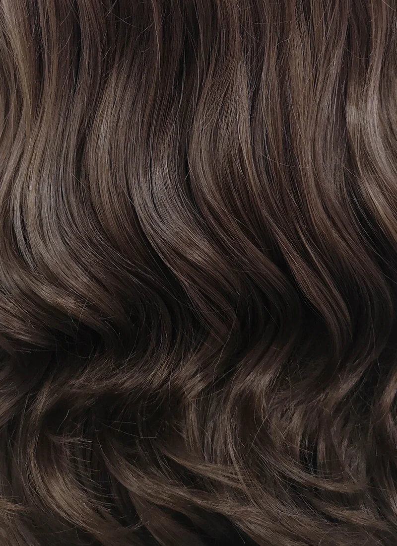 Disney Beauty and the Beast Belle Long Curly Dark Brown Lace Front Synthetic Hair Wig LF117 - Image 7