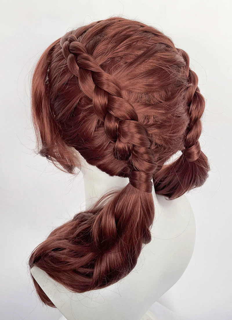 Clair Obscur: Expedition 33 Maelle Auburn Braided Lace Front Synthetic Wig LF2189 - Image 11