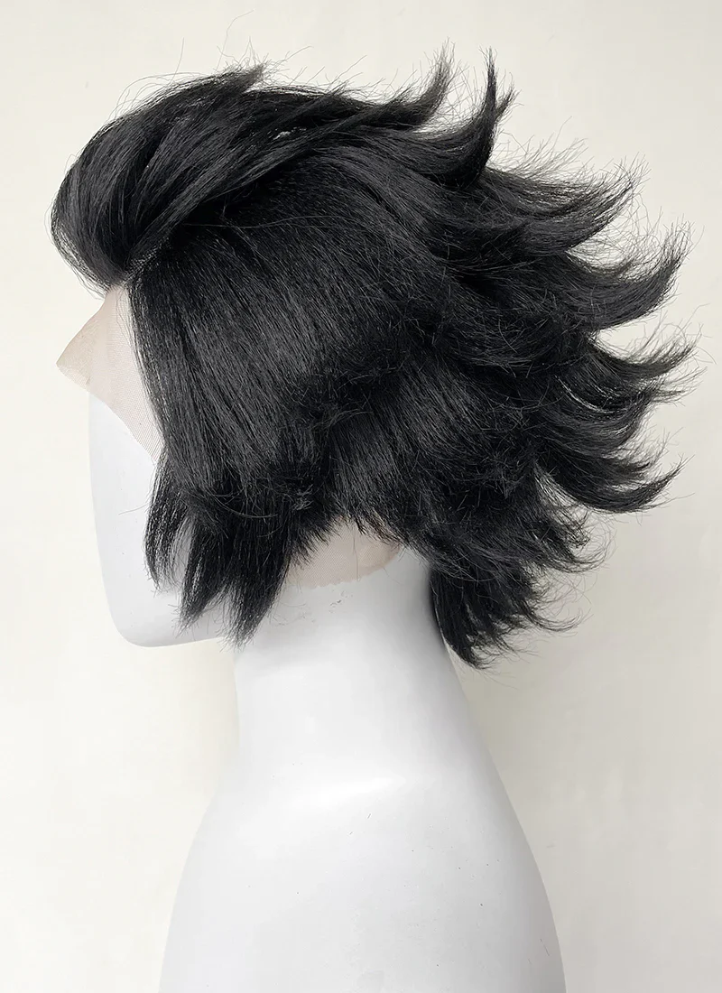 Hazbin Hotel Husk Black Lace Front Synthetic Men's Wig LF6068 - Image 5