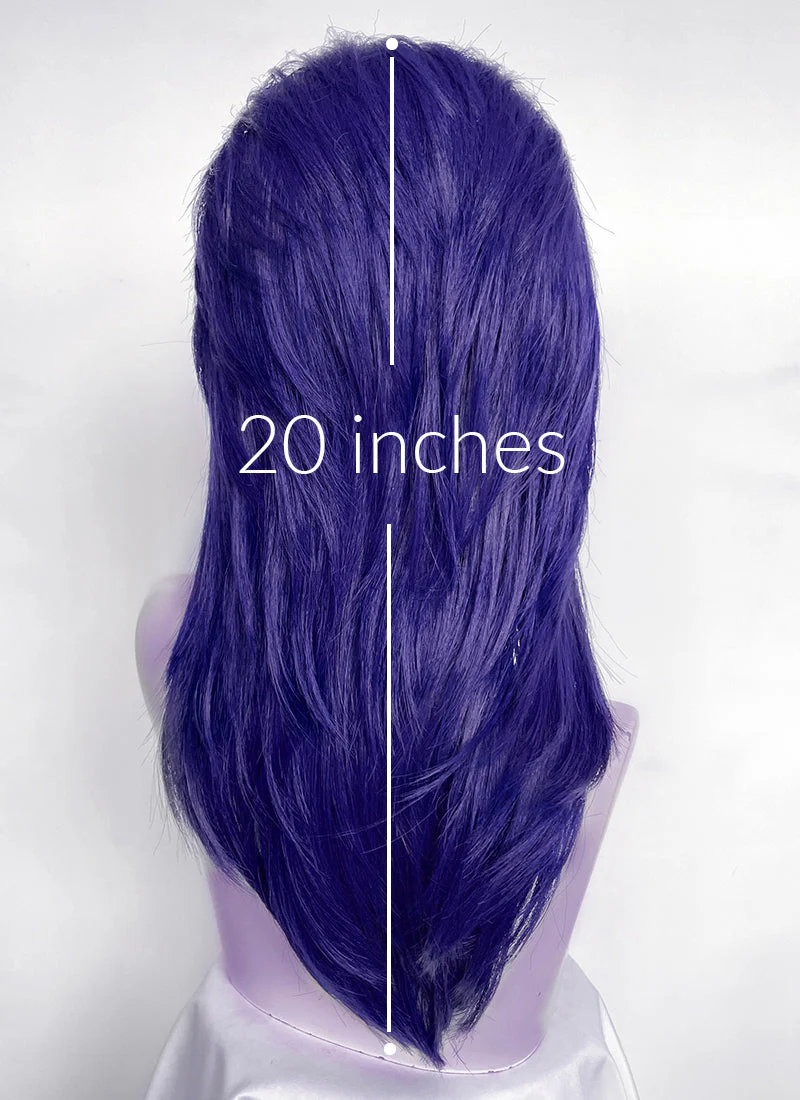 Critical Role The Mighty Nein Mollymauk Tealeaf Purple Straight Lace Front Synthetic Men's Wig LF8091 - Image 5